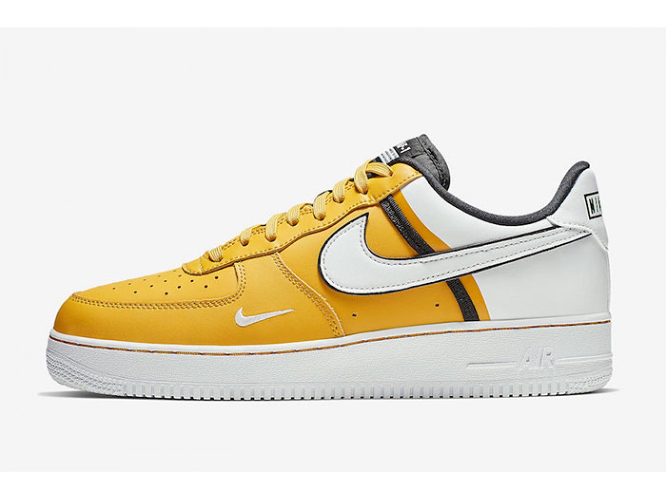 Кроссовки Nike Air Force 1 White \u0026 Yellow (41-45) купить в дисконт  интернет-магазине Nike с доставкой