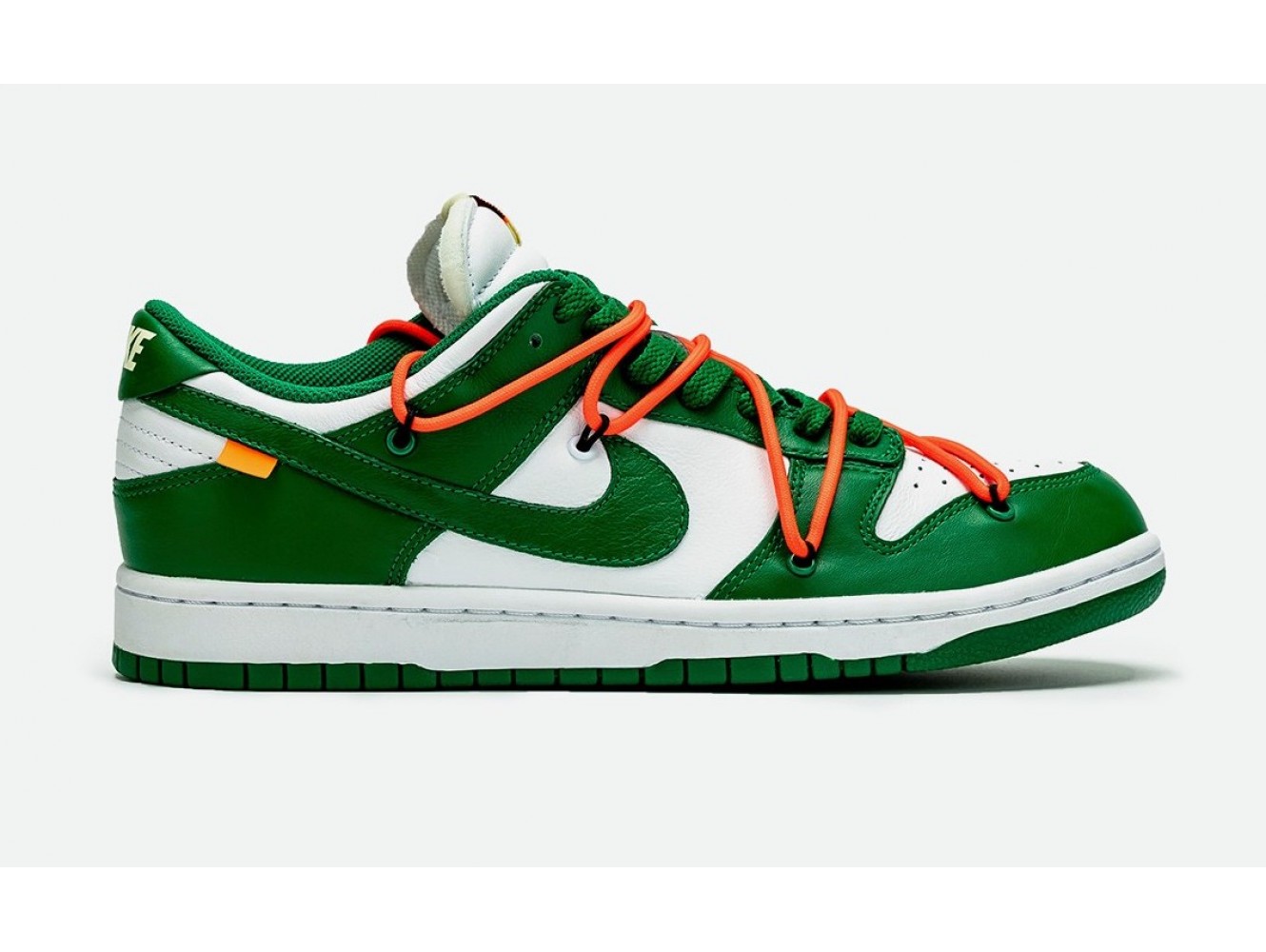 Off-White x Nike Dunk Low «Pine Green 