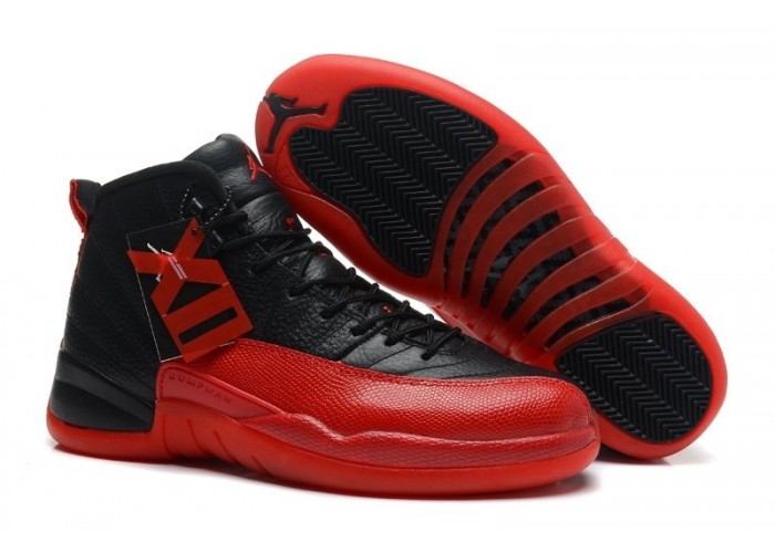 Кроссовки Nike Air Jordan 12 Retro Красный-Черный (001)