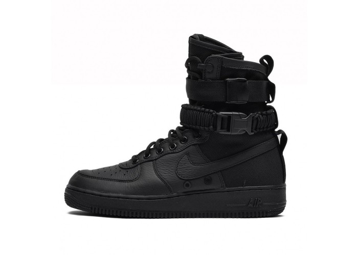 Кроссовки Nike SF AF1 Special Forces Field Air Force One 1 TRIPLE BLACK (41-45)