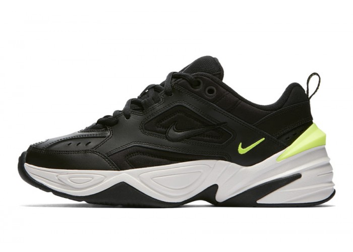 Кроссовки Nike M2K Tekno (чёрный/белый/зелёный)