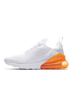 Женские кроссовки Nike Air Max 270 (белый/оранжевый)