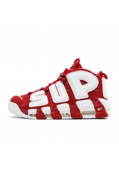 Женские кроссовки Nike Air More Uptempo Supreme (красный)