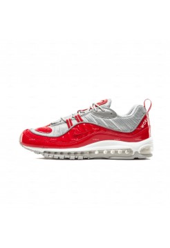 Мужские кроссовки Nike Air Max 98 Supreme (красно-серый)