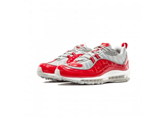 Мужские кроссовки Nike Air Max 98 Supreme (красно-серый)